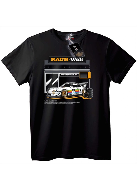 Tricou RAUH-Welt Design, Negru