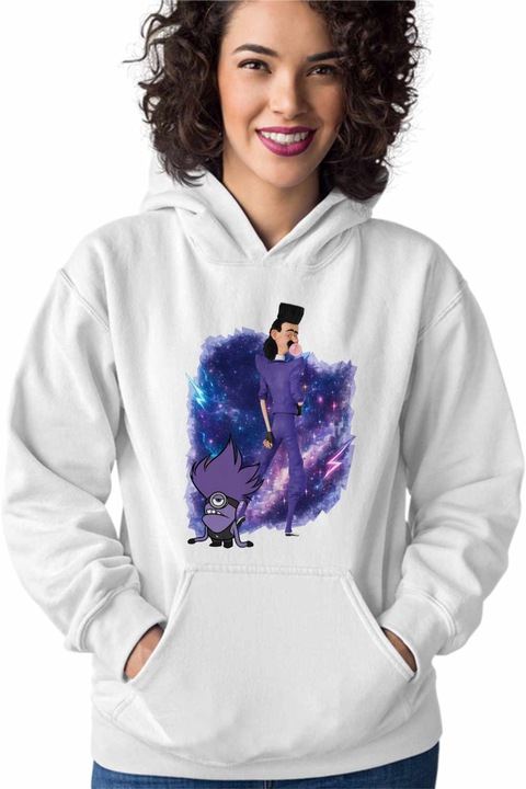 Hanorac Femei Balthazar Bratt Bad Minions Despicable, Alb