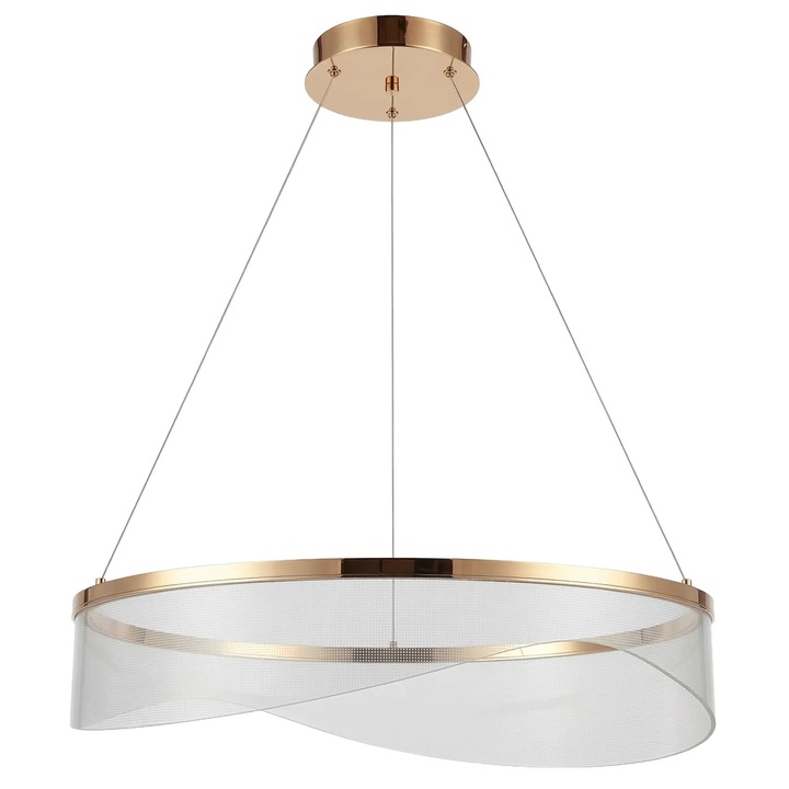 Toolight lampa de tavan suspendata G145-CP GOLD, Aur, 11x60x60cm