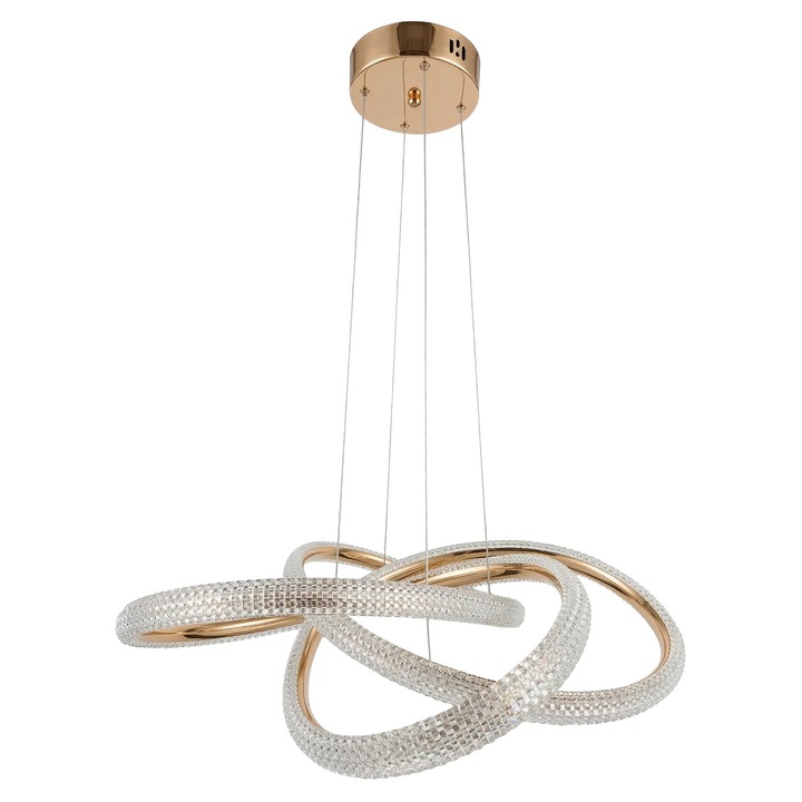 Lampa de tavan suspendata Toolight G153-CP GOLD, Auriu, 85x60x60cm