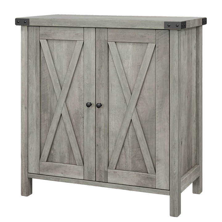 Dulap de depozitare, design multifunctional, gri, dimensiuni standard