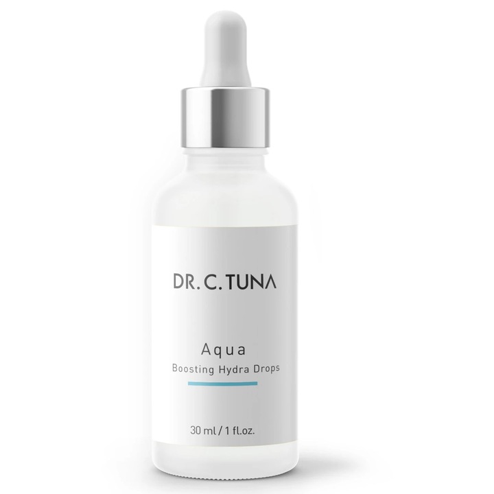 Ser hidratant Dr. C Tuna Aqua Boosting Hydra Drops, Farmasi, 30 ml, pentru toate tipurile de ten, hidratare si purificare