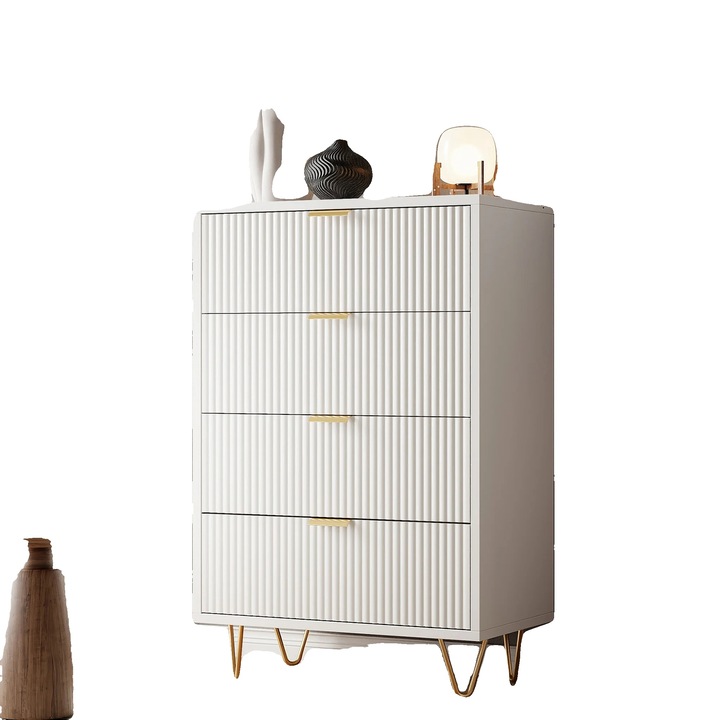 Komód, modern design, 4 fiók, 91x60x34 cm