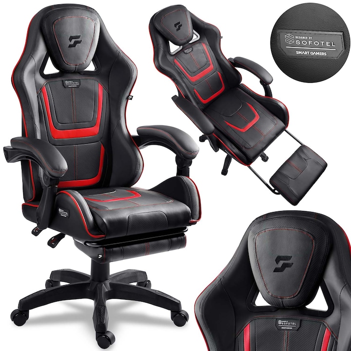 Fotel gaming, Sofotel, Specter, ergonomic, multicolor, 42x52cm