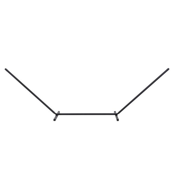 Cadru suport pentru hamac, metal durabil, asamblare usoara, negru, 360x92x112cm