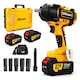 Cheie de impact electrica fara perii GISAM 2600 N.M, 1/2 inch, 2 acumulatori 4.0Ah, fara fir