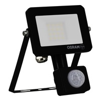 Proiector LED cu senzor de miscare si lumina OSRAM Lux, PIR, 10 W, 900 lm, lumina neutra (4000K), IP65, negru, clasa energetica F