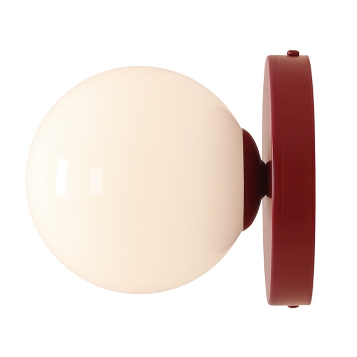 Aplica perete Aldex Ball II, roșu, dimensiuni mici
