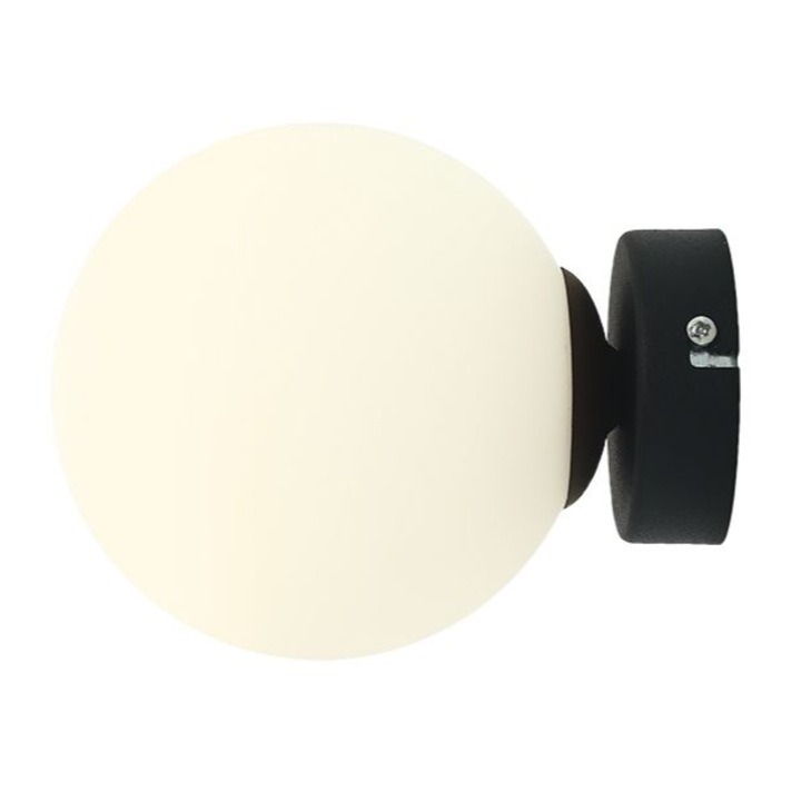 Aplica perete, Aldex, Ball, 14cm, negru, E14