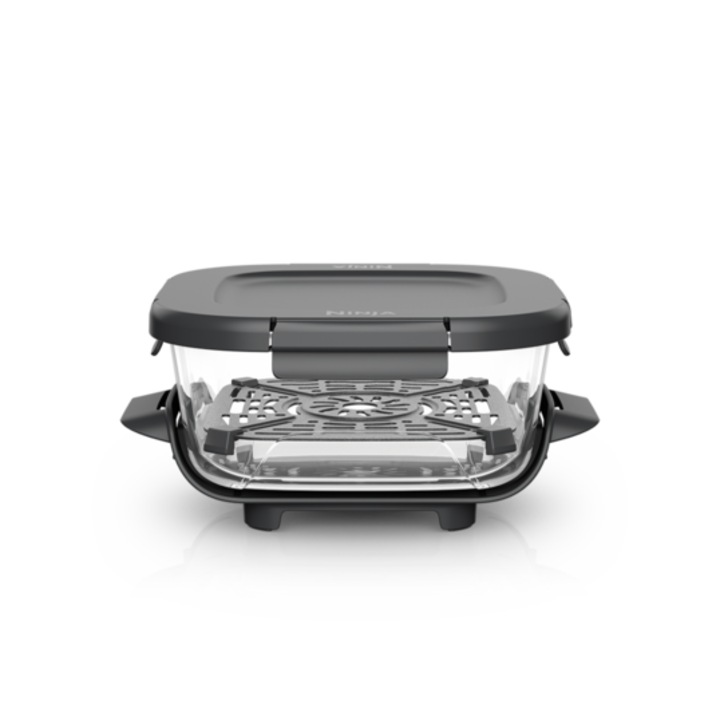 Ninja CRISPi 1.4L üvegtartály légmentesen záródó fedéllel és Crisper Plate-tel