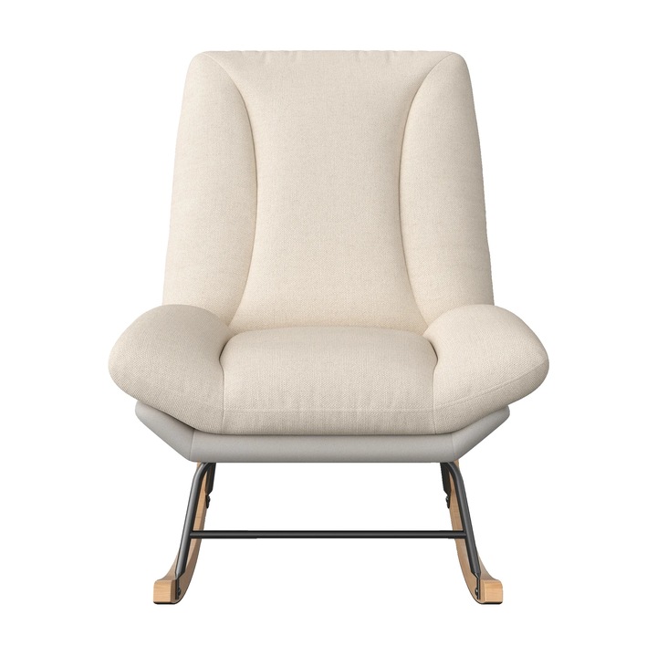 Scaun balansoar, design ergonomic, capacitate mare de incarcare, bej