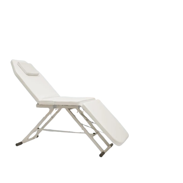 Masa de masaj, design portabil si pliabil, confort sporit, alb, 180x60x60cm