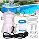 Juksun Pompa de filtrare electrica pentru piscina, debit apa 1132 L/h, sistem filtrare eficient, material PP+ABS durabil, instalare usoara