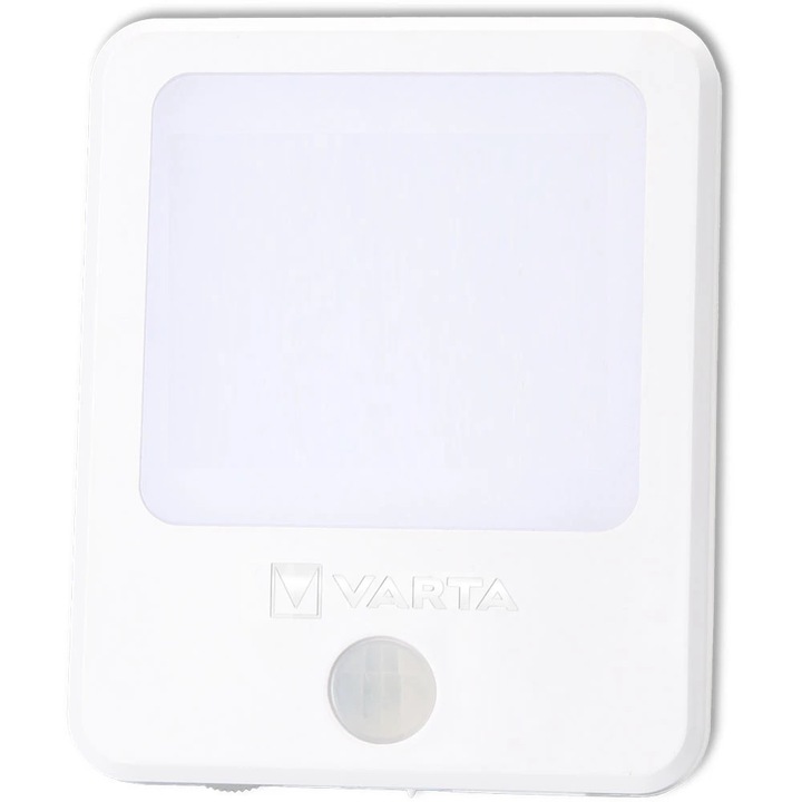 Lampa LED Varta cu senzor de mișcare, 18lm, alb