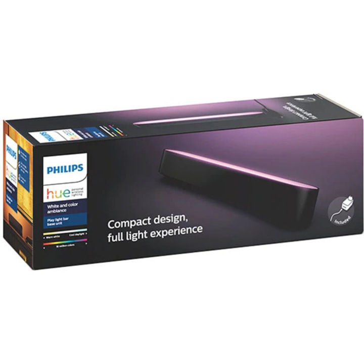 Интелигентна лампа Philips Hue Play, RGB, 6.6W, черна