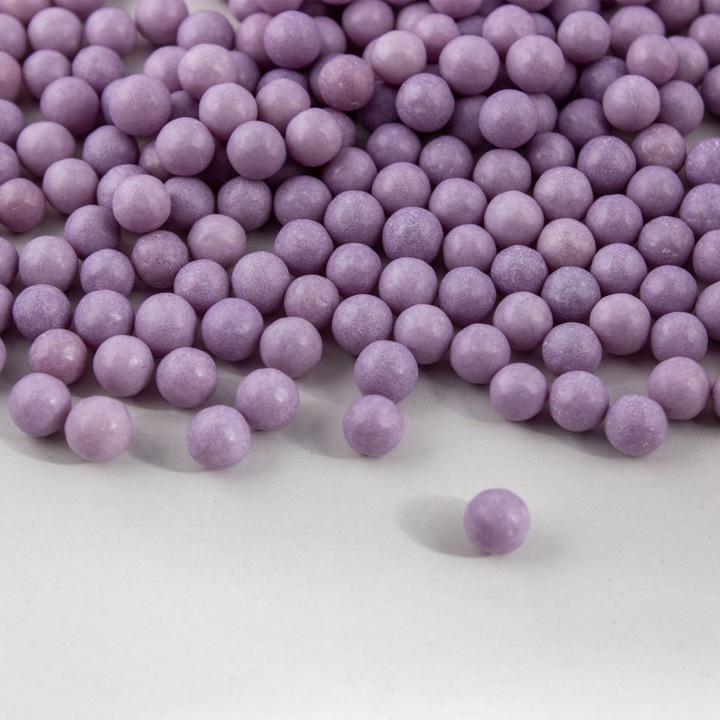 Perle din zahar mov lavanda 7mm set, 1kg