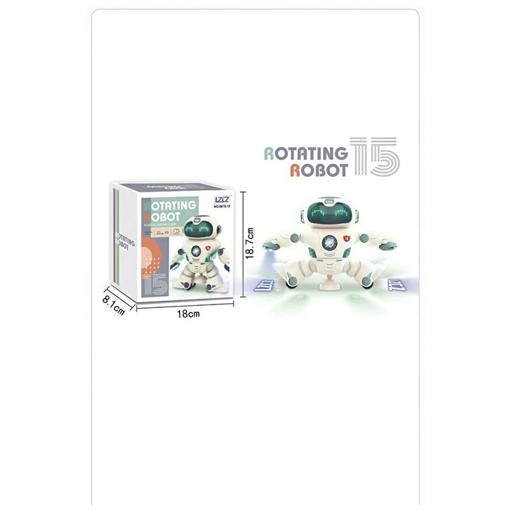 Robot Interactiv pentru Copii – Merge, Danseaza, Lumini si Sunete