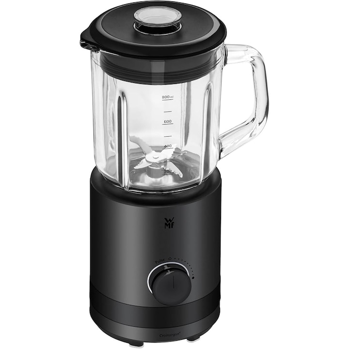 Blender Moulinex Blendforce Cristal LM430110, 800 W, 4 lame, 3 viteze, cană de sticlă 1,75 L