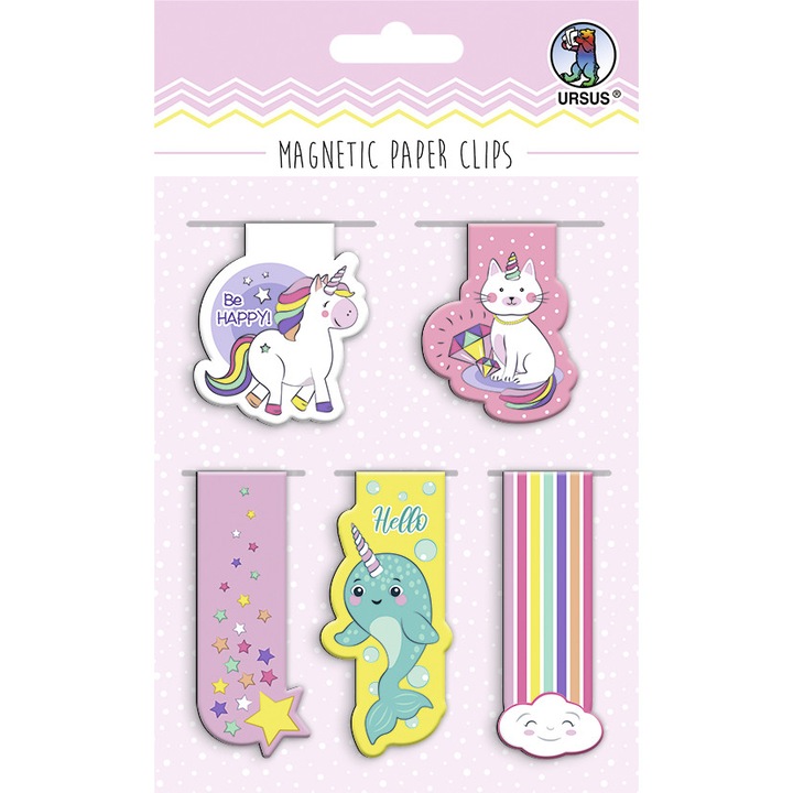 Set de 5 semne de carte magnetice - Lumea magica