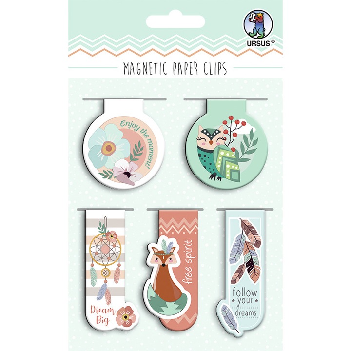 Set de 5 semne de carte magnetice - Continua sa visezi