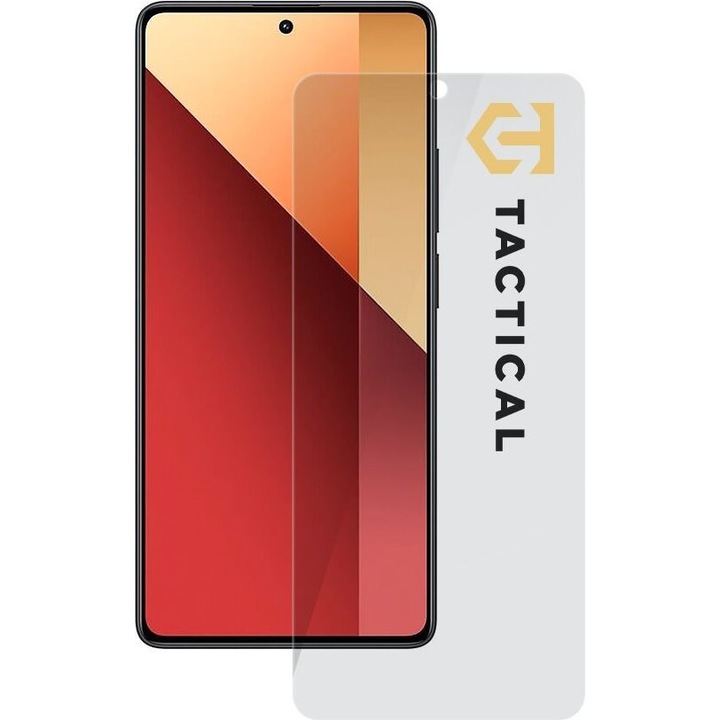 Folie protectie telefon Tactical, sticla temperata 2.5D, 0.33mm, duritate 9H, transparenta, pentru Xiaomi Redmi Note 13 Pro 4G/5G / Poco X6 5G