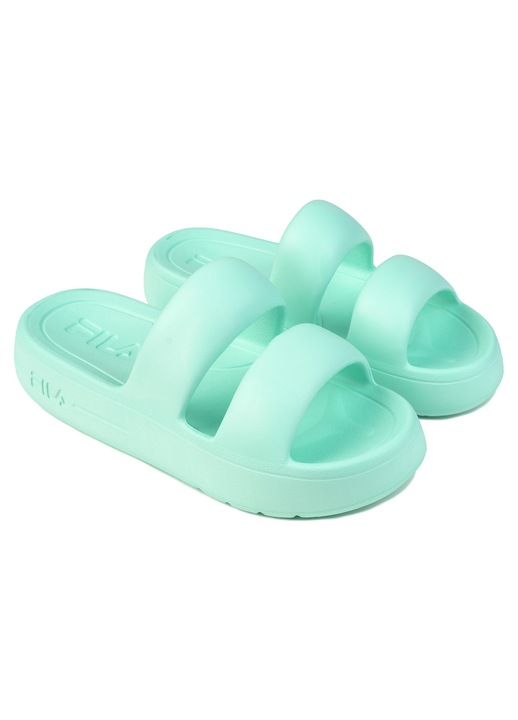 Slapi dama Fila, SUPERBUBBLE SLIDE, verde, material sintetic, 41 EU