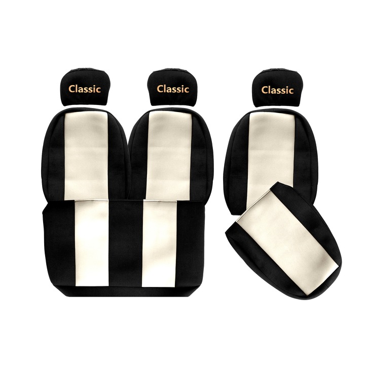 Huse scaune F-CORE set 3 piese, pentru camioane MAN L2000, colorate, velur