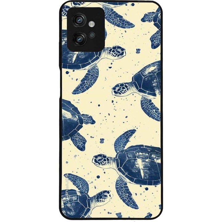 Husa telefon Sonique Ocean Series pentru Motorola Moto G32, silicon, design cu testoase, protectie antisoc, multicolor