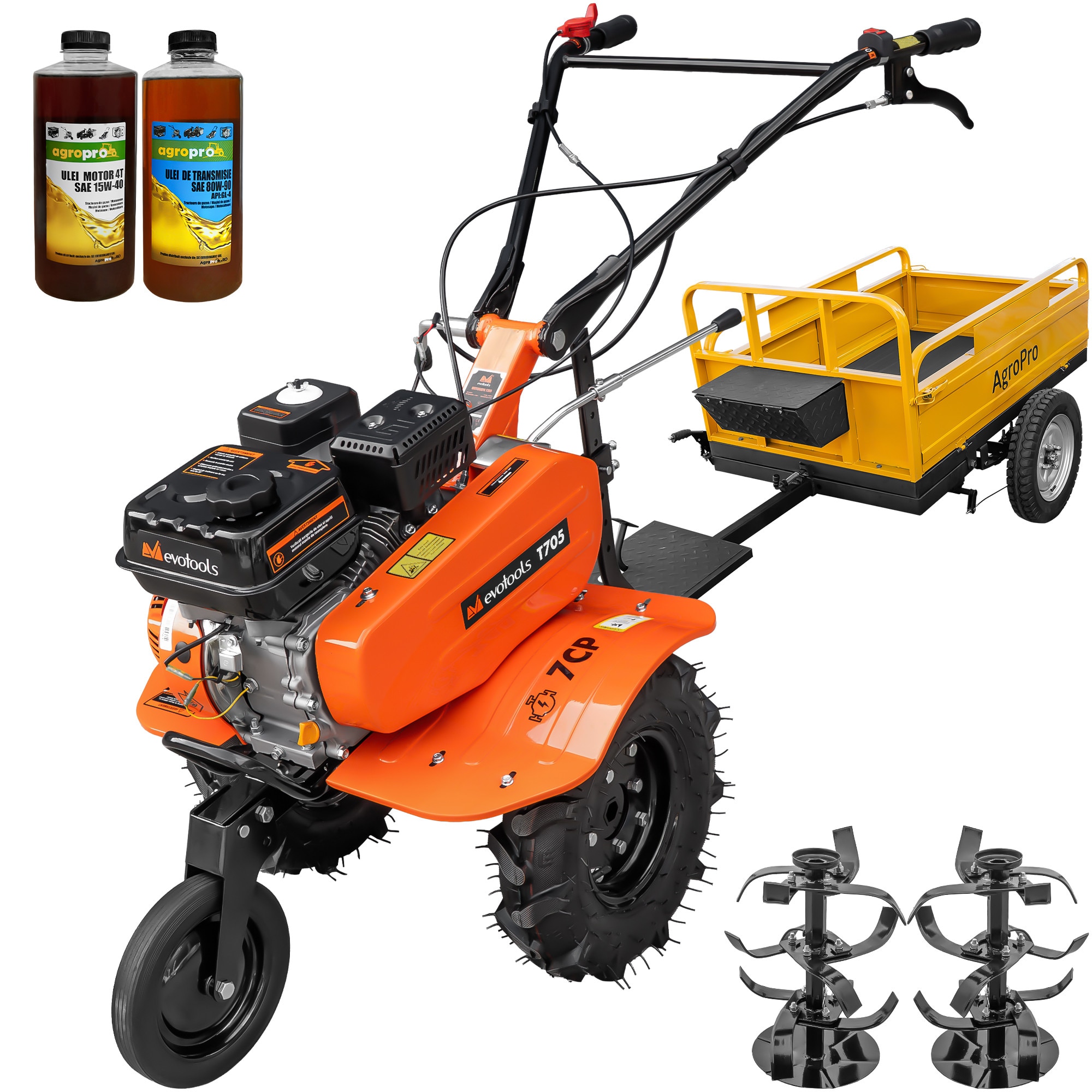 Motosapa Evotools T705, motor 7 CP, 2+1 viteze, latime lucru 56-84
