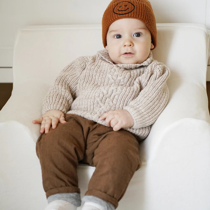 Fotoliu pentru copii, Twindeco, catifea, alb, 50x37cm