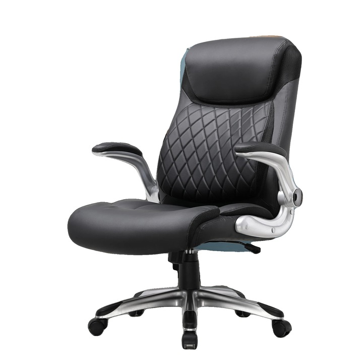 Scaun birou, design ergonomic, inaltime ajustabila, 52x54x118 cm, negru