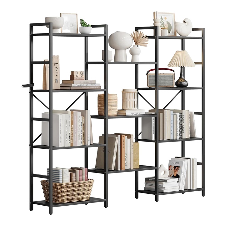 Rafturi, 4 niveluri, constructie durabila, culoare maro