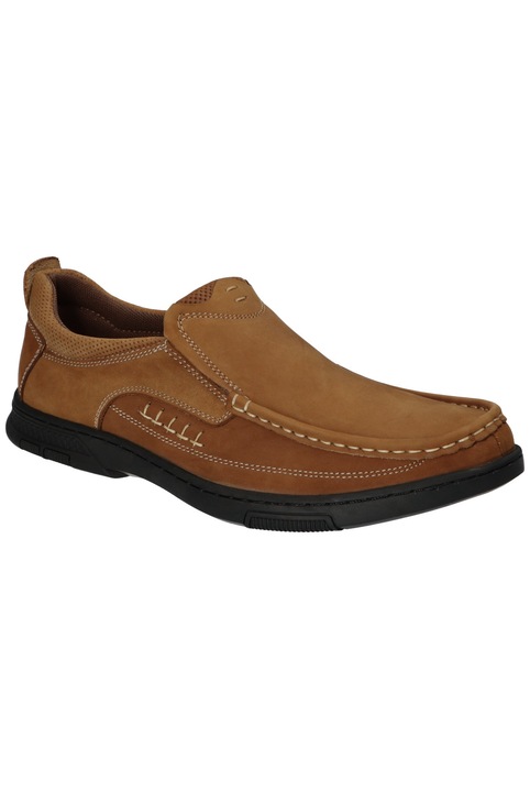 Mocasini AMERICAN CLUB CY190, piele maro, Maro