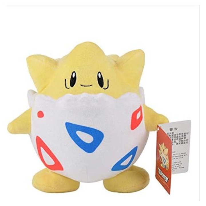 Jucarie de plus Togepi 20cm, moale, confortabila, set cadou pentru copii