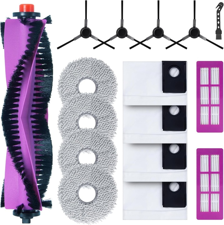 Set accesorii de schimb pentru aspirator robot Eureka J15 Pro Ultra, 16 piese, multicolor