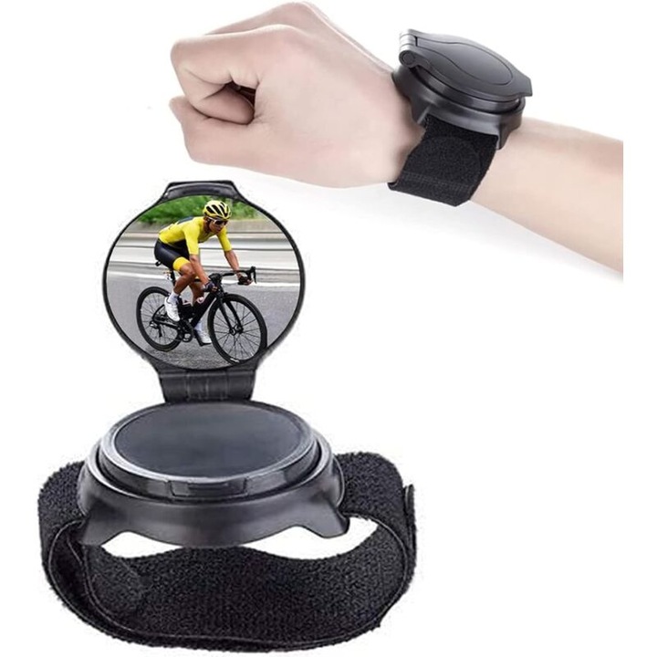 Огледало за велосипед, 360° въртящо се, регулируем дизайн, качествен материал, за колоездене, употреба на открито
