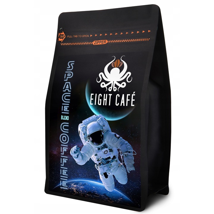 Cafea boabe, Eight Cafe, 1KG, 50% Arabica, 50% Robusta