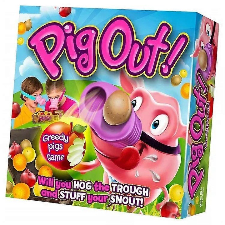 Настолна игра Greedy Pig, екшън игра с елиминиране, компактен размер, за деца и възрастни