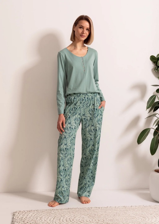 Pijama Dama Marla Romantic Modal, Verde