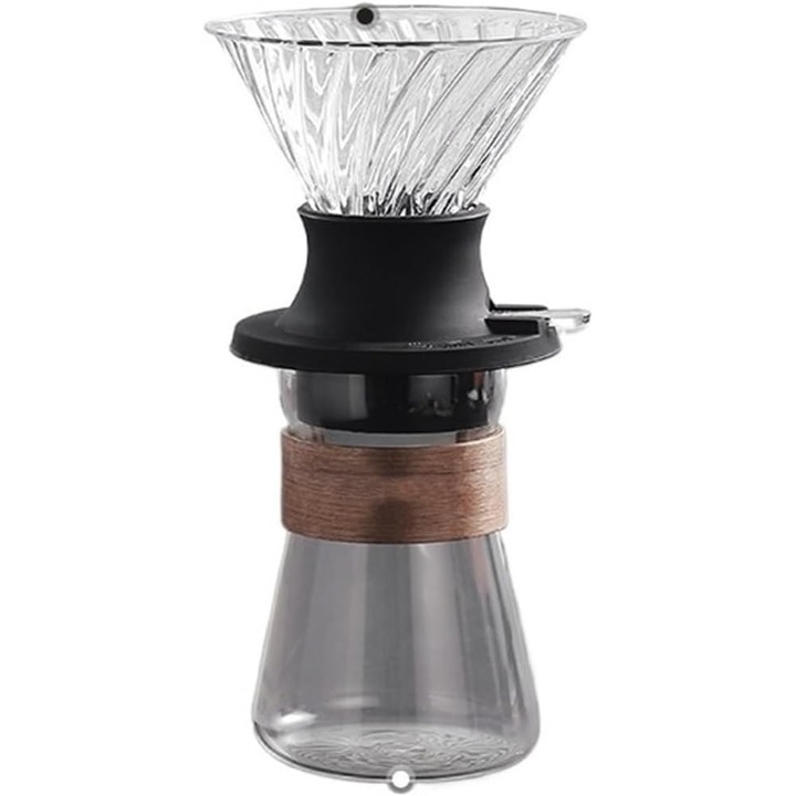 Филтър за кафе, тип pour-over, комплект аксесоари, стъкло, за дома и офиса