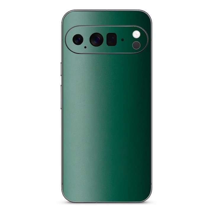 Folie skin SILKASE pentru Google Pixel 10 Pro XL, protectie spate telefon, verde inchis mat