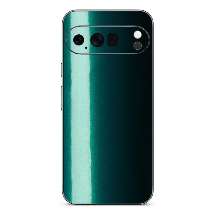 Folie skin SILKASE pentru Google Pixel 10 Pro XL, protectie spate telefon, verde emerald