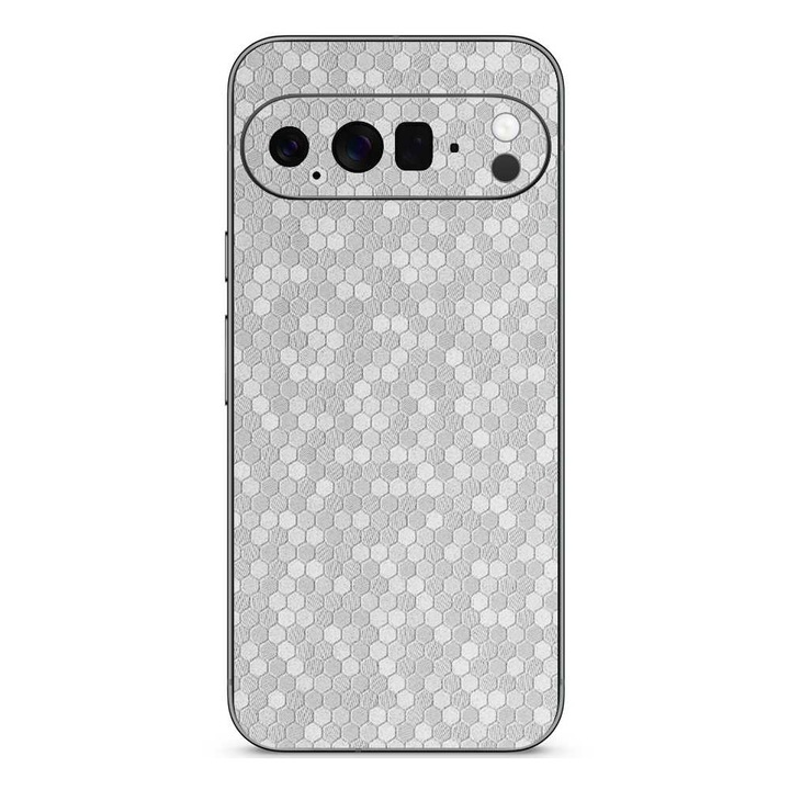 Folie skin SILKASE pentru Google Pixel 10 Pro XL, protectie spate telefon, gri hexa