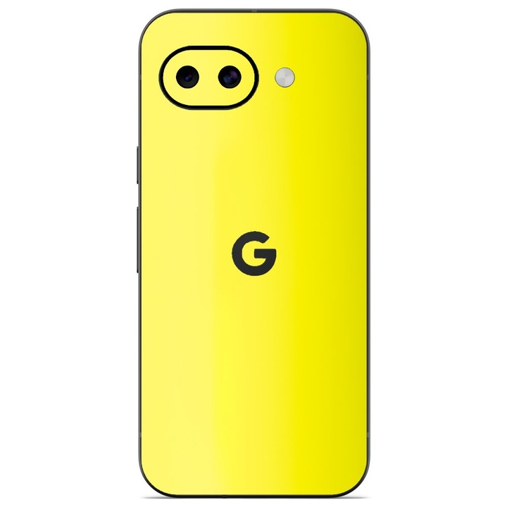 Folie skin SILKASE pentru Google Pixel 10a, protectie spate telefon, galben fluorescent