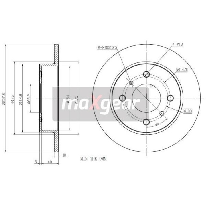 Disc De Frana Spate Nissan Primera 90-96, Almera 00- 8544310