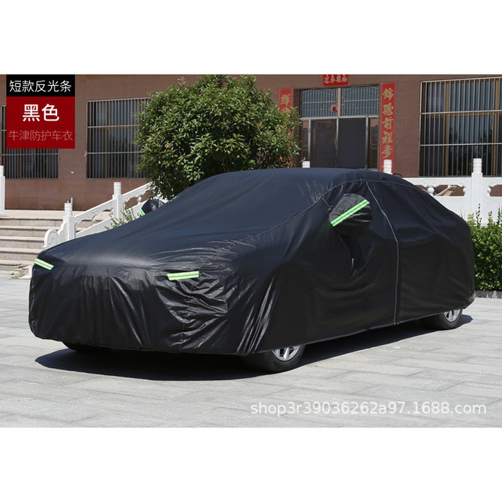 Husa auto, impermeabila, rezistenta la vant si zapada, pentru hatchback, dimensiuni variate, culoare neagra