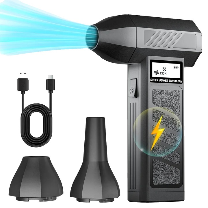 Felfújó pumpa, LED, vezeték nélküli, 150 PSI, 120W, 5000mAH