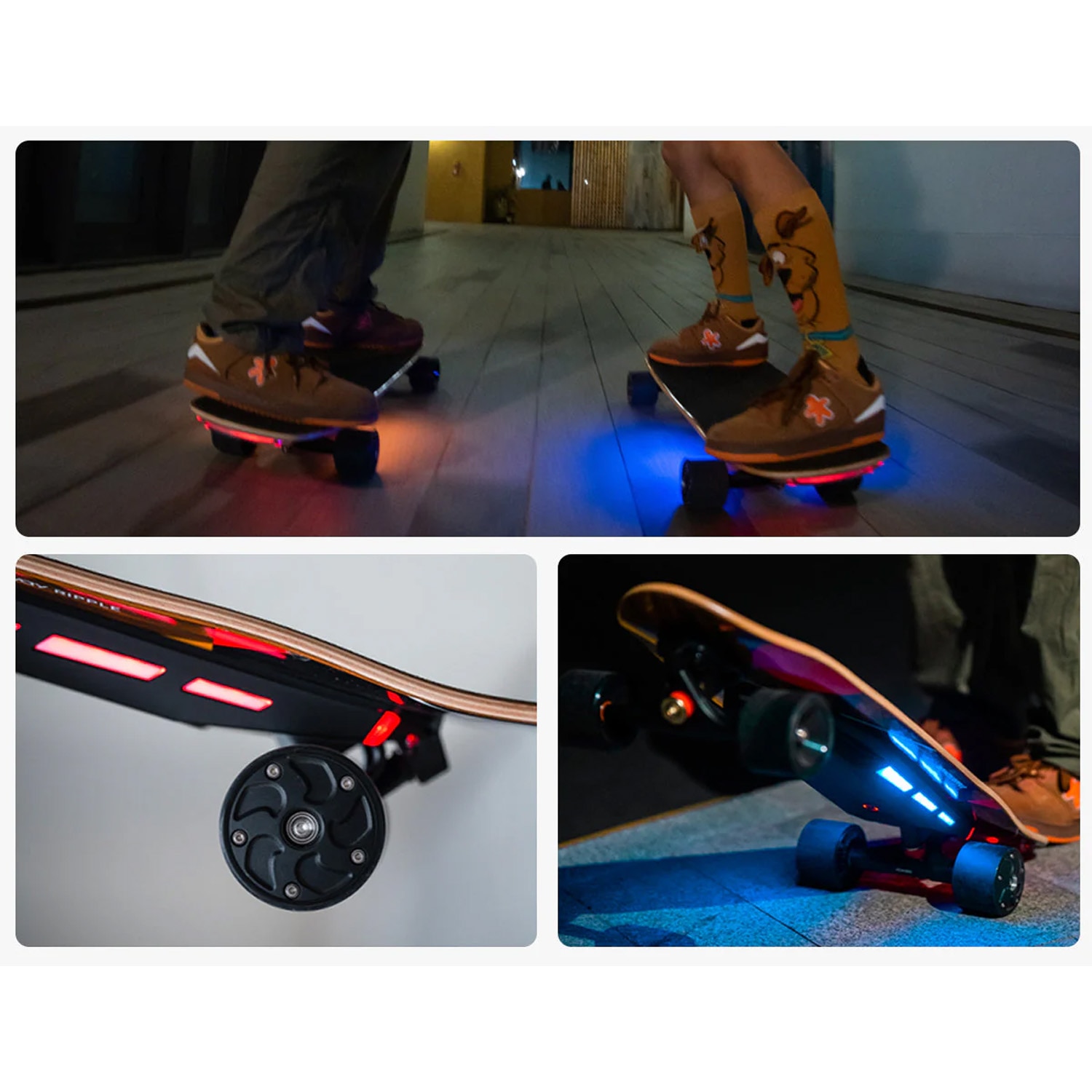 Exway Ripple Skateboard Electric Exway Ripple Hub, 99Wh, putere 672 W, viteza maxima ...