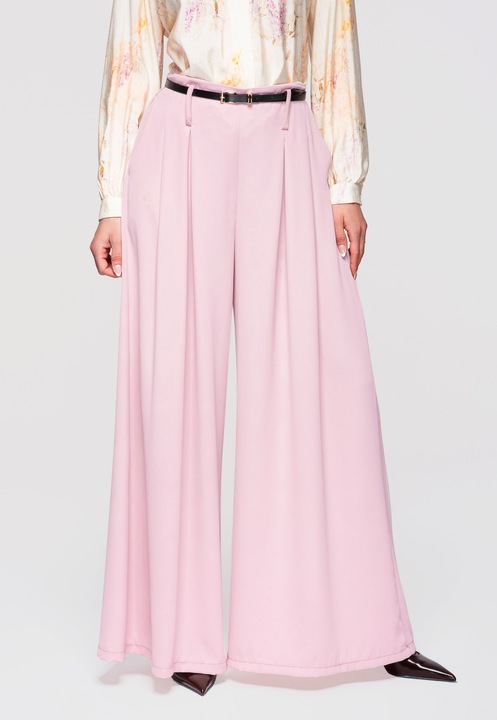 Elegáns, bő szabású nadrág LARICA OW-PACP-0100, Rózsaszín, One Size