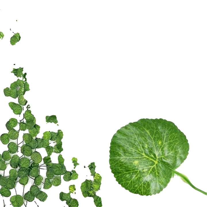 Műnövényfüzér, 30M (15 szál), Begónia levelek, függő dekoráció